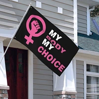 my body my choice flag double stitched flag vivid color and fade proof heavy duty flags for outdoor indoor garden decor