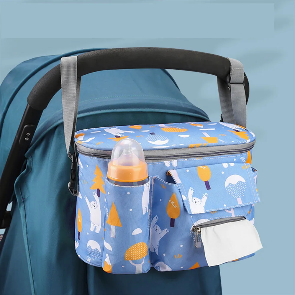 Baby Stroller Hanging Bag Multi-Functional Large Capacity Storage Bag Moisture-Proof And Wear-Resistant