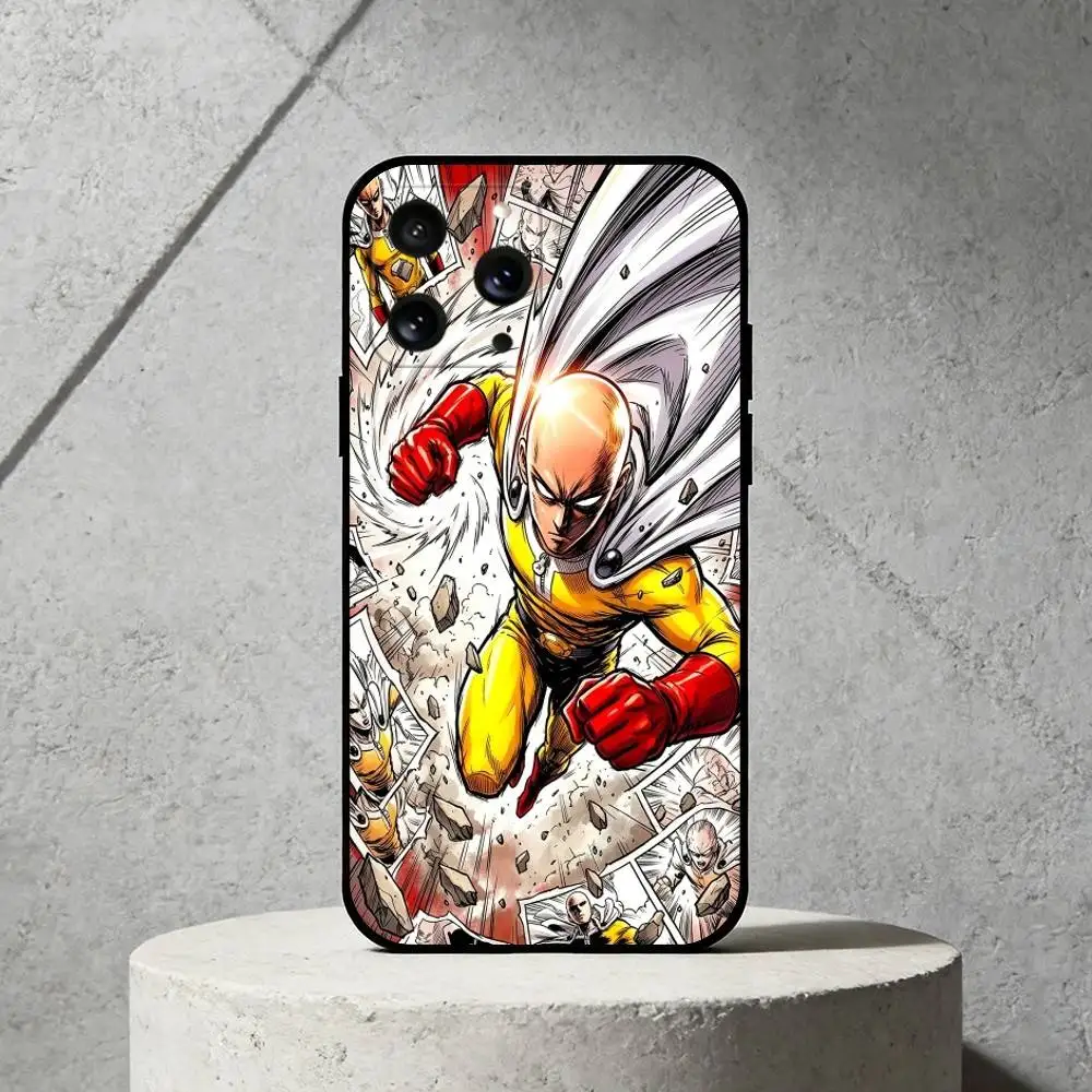 Фото Чехол для телефона O-One-Punch Man, силиконовый, черный, мягкий, для iPhone 17, 16, 15, 14, 13, 12, 11, SE, Plus, Pro Max №5