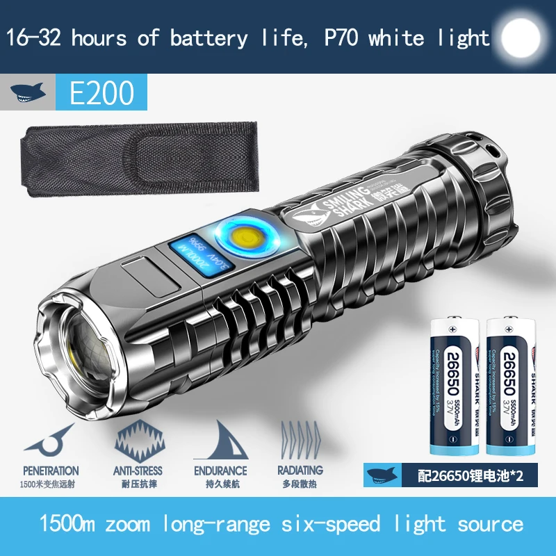 Outdoor Lighting Pocketman Flashlight Waterproof Torch Light Work Light Battery Men Diving Flashlight Tool Linternas Home Eg50sd