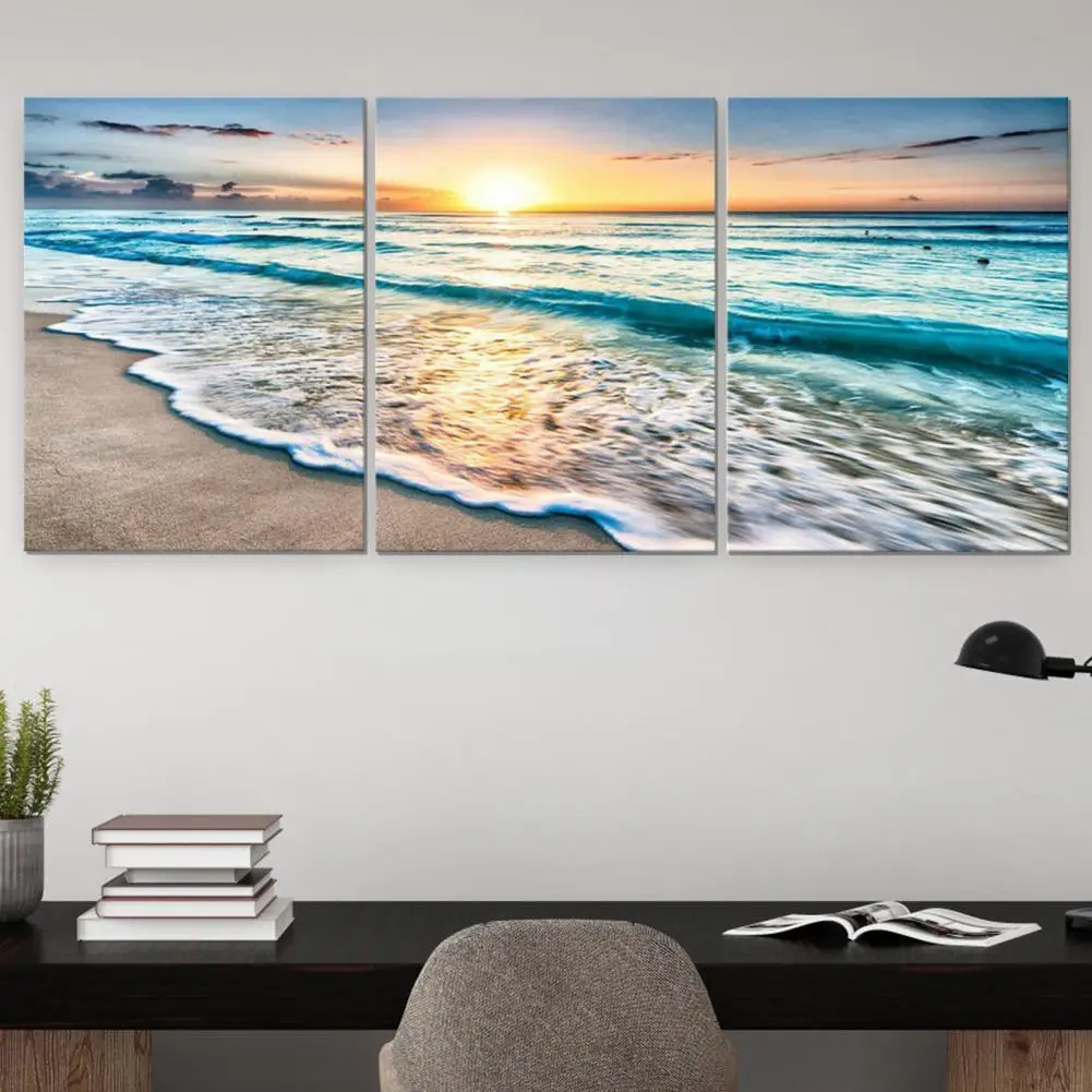 

1 Set Painting Useful Professionally Printed Frameless Picture Fadeless Smooth Surface Wall Art Posters