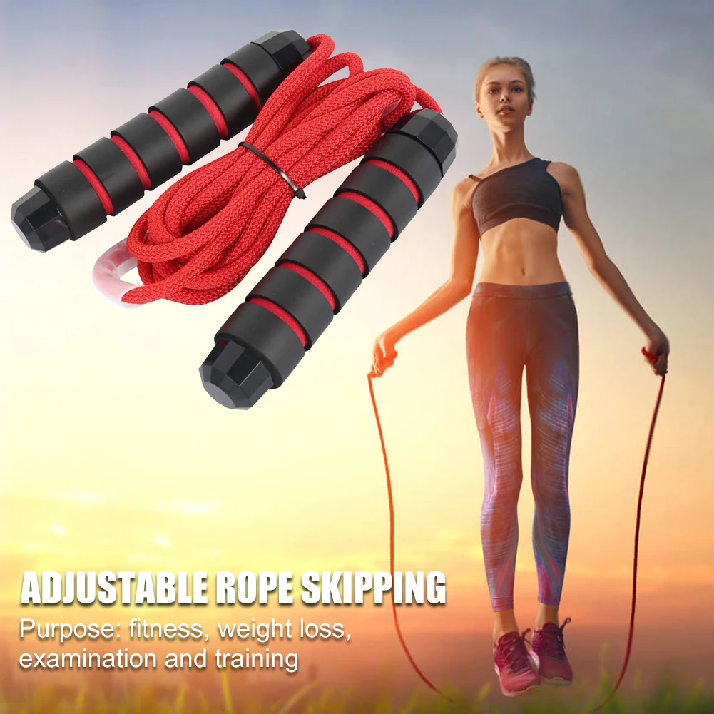 

3m Adjustable Skipping Rope Foam Handle PVC Non-slip Jump Rope Fitness Exercise Equipment for Student Competition