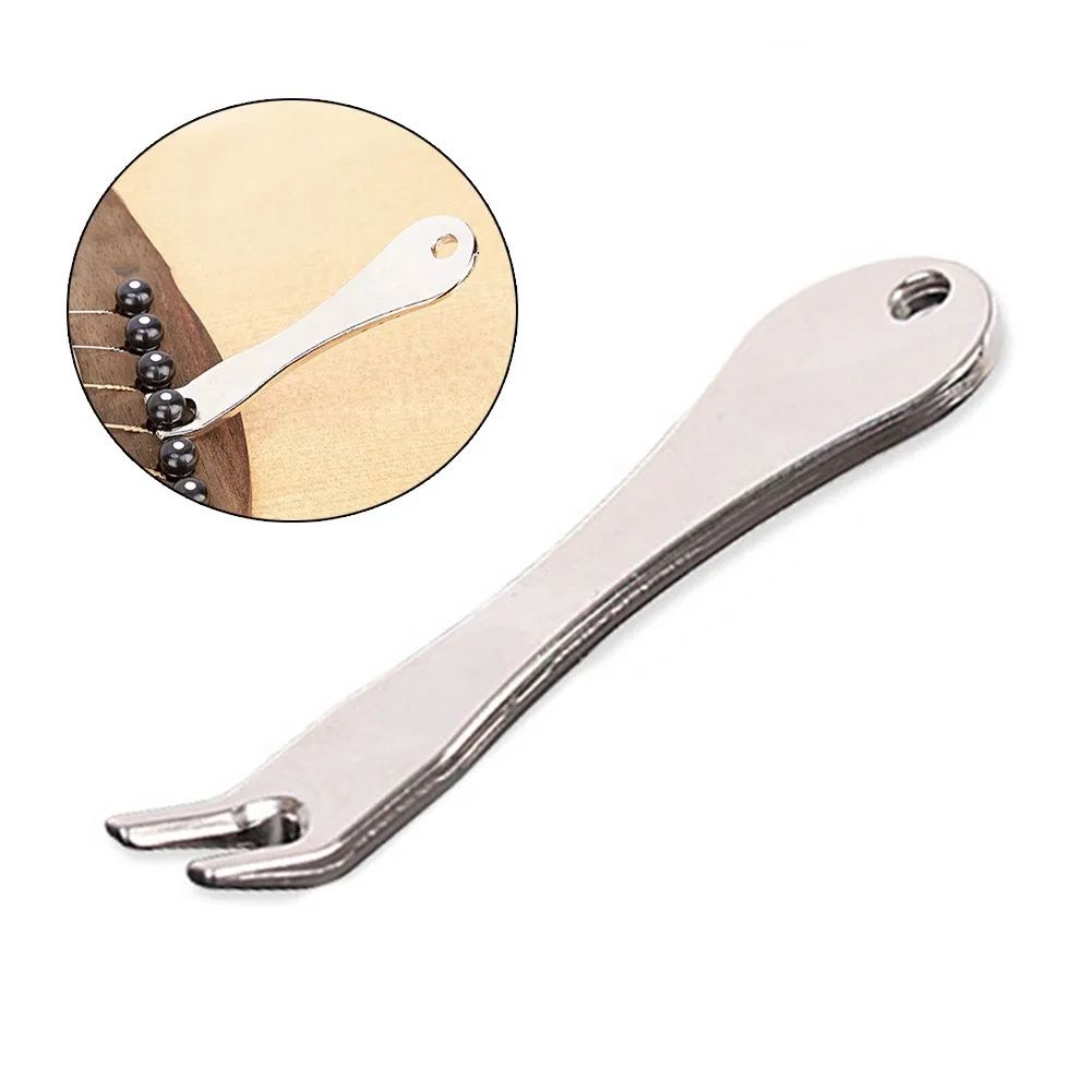 

Guitar Bridge Pin Remover String Nail Peg Puller Tool Chrome Metal Acoustic Folk Bass Pulling Bridge Handy Extractor Accessory