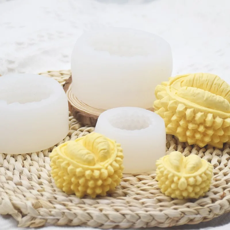 

3D Durian силиконовая форма в форме фруктов, для изготовления помадки, шоколада, желе, инструмент для украшения торта, Паровая форма