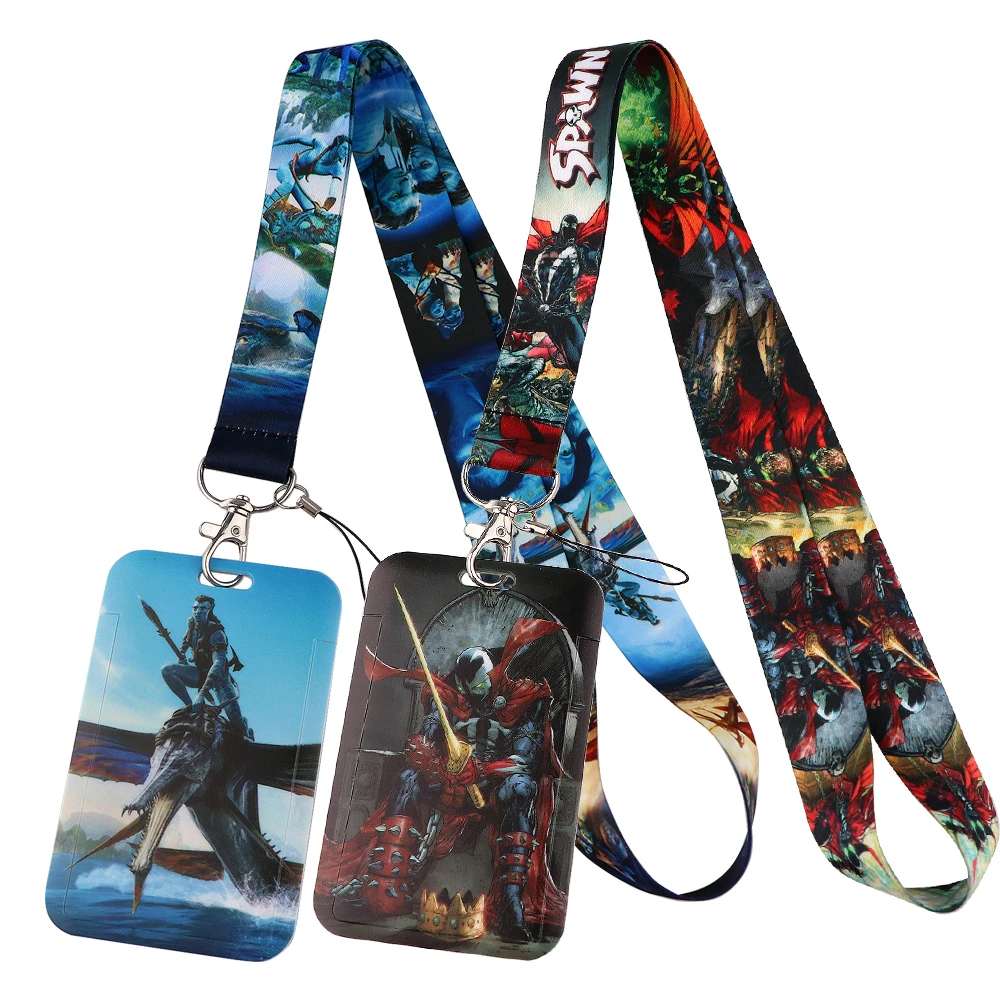

Novel Neck Strap Lanyards Keychains Badge Holder ID Credit Card Pass Hang Rope Lariat Lanyard for Keys Anime Accessories Gifts