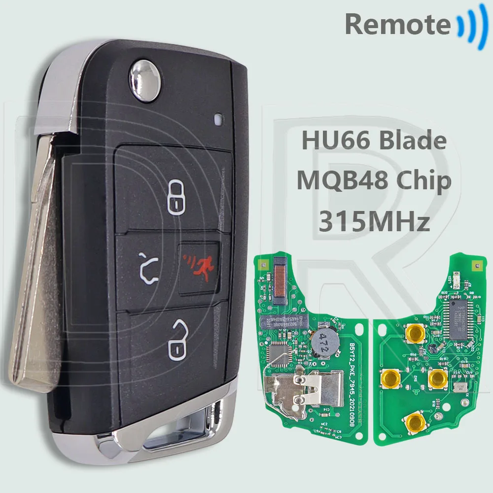 

DR 5G 6959752 BD/BE/BM MQB48 чип 315 МГц Keyless Go Flip автомобильный дистанционный ключ для VW Volkswagen Jetta Golf GTI MK7 Tiguan 2018-2021