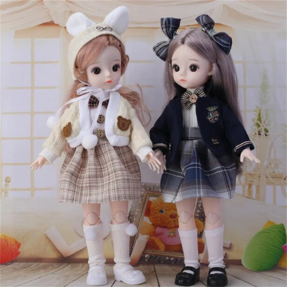 

30cm 21style Handmade 1/6 Mini BJD Cloth Mannequins Body Dolls Princess Clothes Suit Accessories Child Toy Girls Gifts E095