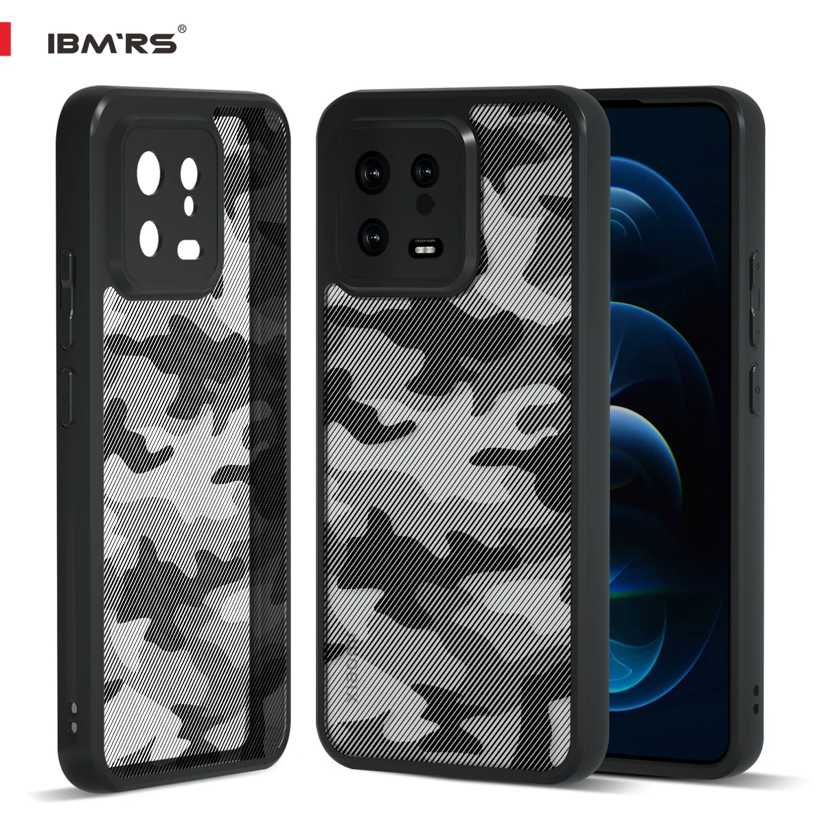 

IBMRS for Xiaomi 13 Case,camouflage Shockproof matte Phone Case