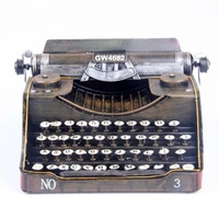 metal typewriter model hand craft retro typewriter model classic home decorative items