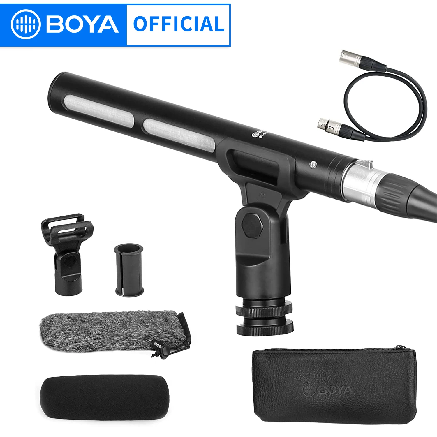 BY-BM6040 профессиональный конденсаторный кардиоидный мини-микрофон с фантомным питанием 12-48 для записи видеокамеры интервью