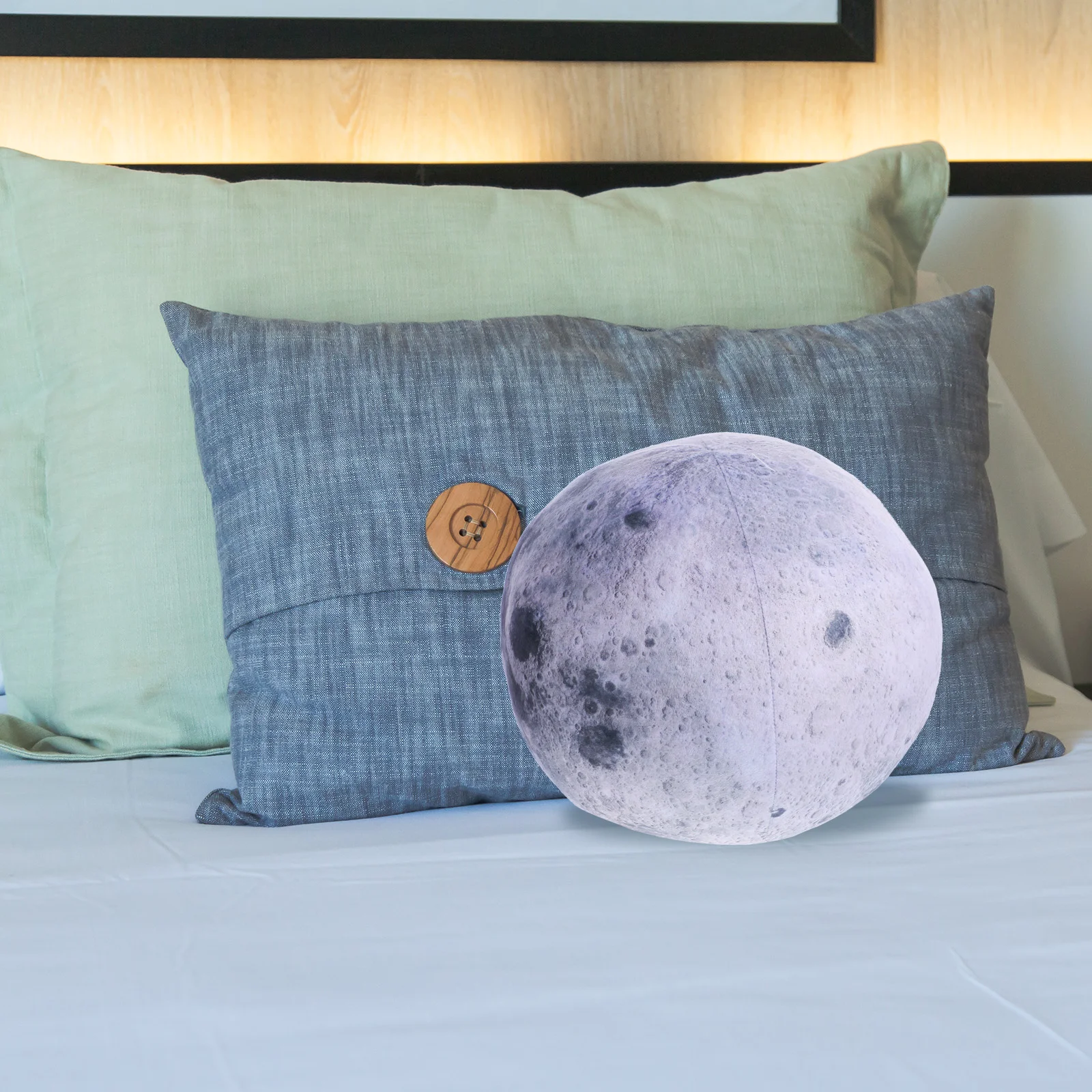 

Ball Shape Throw Pillow Circle Plush Toy Stuffed Decorative Furry Cushion