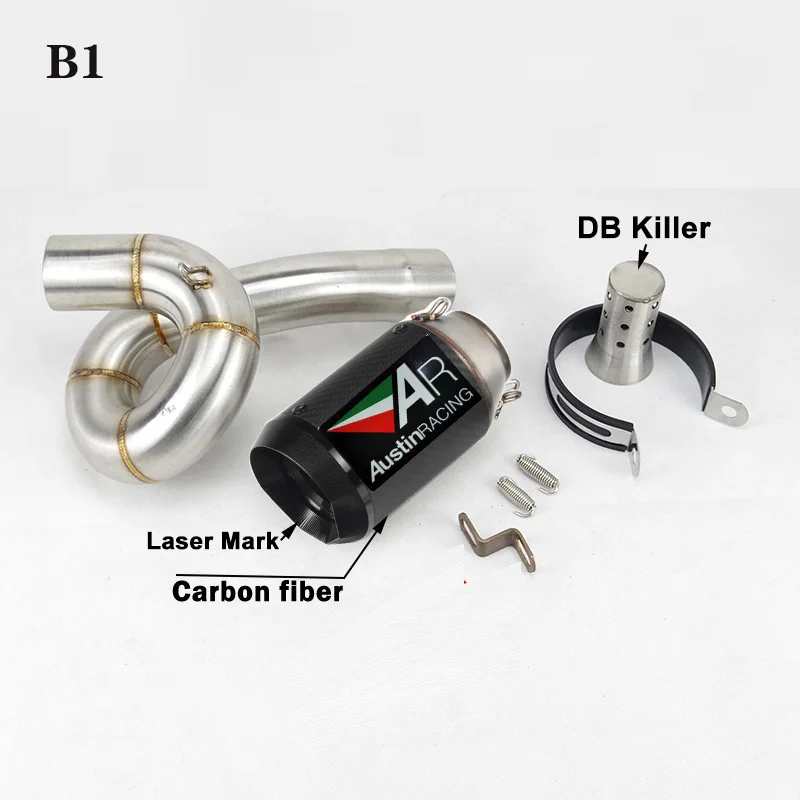 Выхлопная труба мотоцикла для Kawasaki ZX6R ZX636 2009-2022 промежуточная соединительная