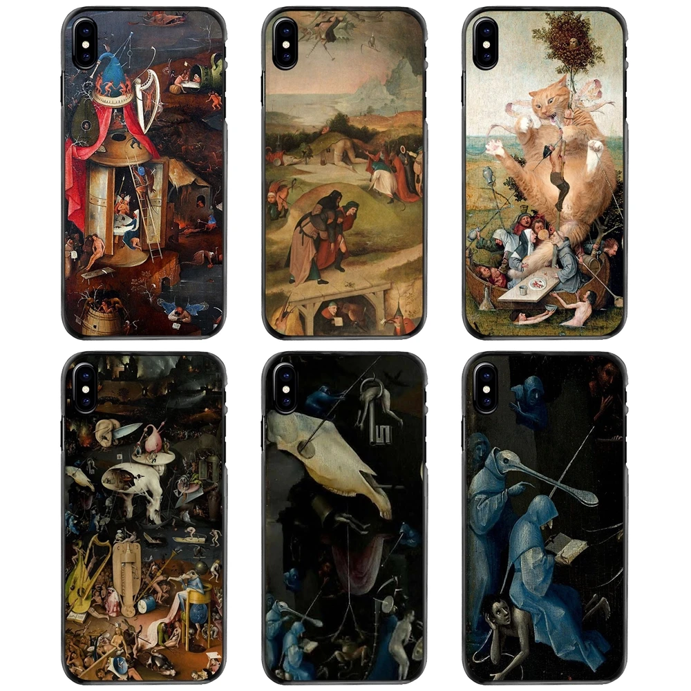 

For Apple iPhone 11 12 13 14 Pro MAX Mini 5 5S SE 6 6S 7 8 Plus 10 X XR XS Hard Phone Shell Case Hieronymus Bosch