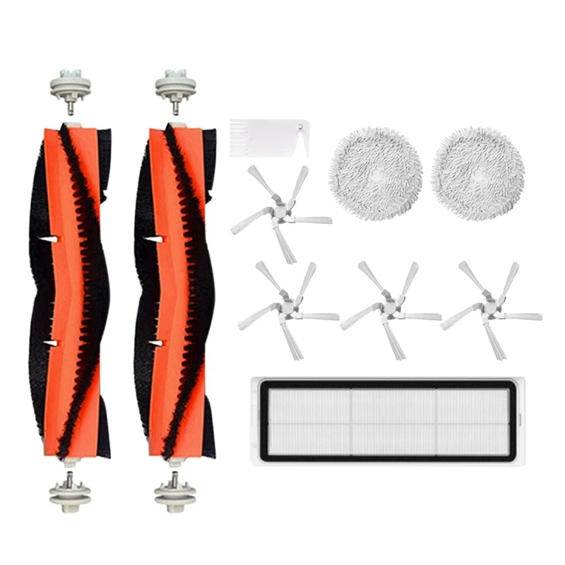 

10Pcs For Xiaomi Dreame W10 Vacuum Cleaner Replacement Parts Kit Detachable Main Brush HEPA Filter Mop Cloth Side Brush