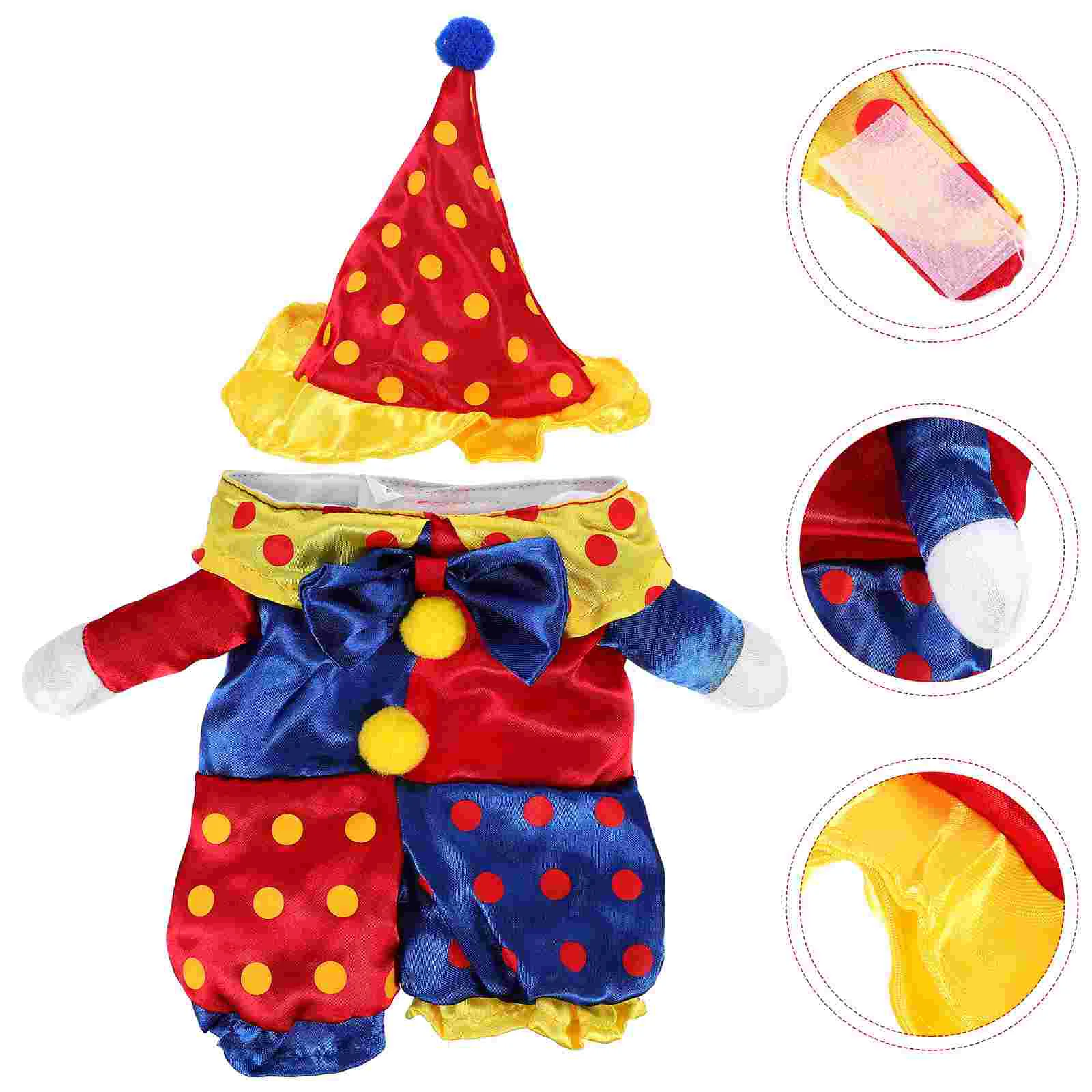 

Halloween+costumes Dress-Up Clothing Pet Clothes Clown Shaped Garment Pomeranian Dog Hoodies Supplies Puppy