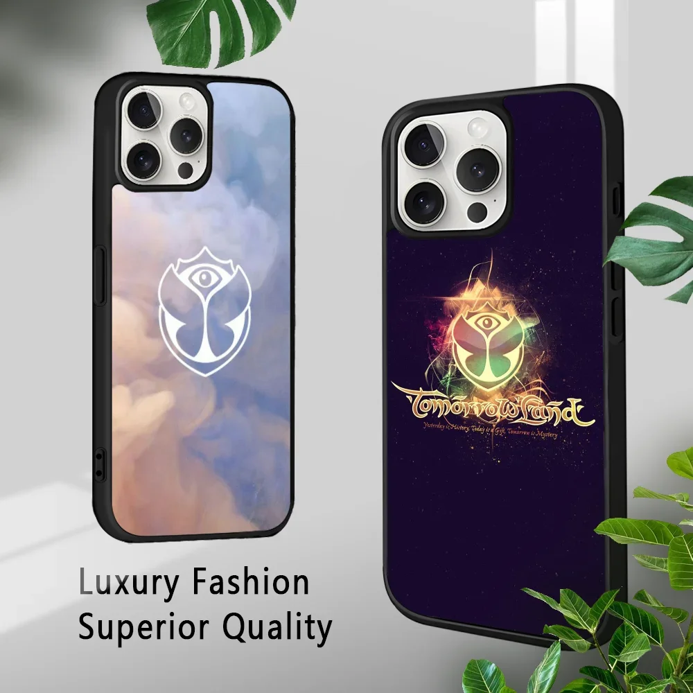 Чехол для телефона Music Festival T-Tomorrowlands iPhone 16 15 14 13 12 11 Pro Xs Max Mini Plus Celulares Hard Funda