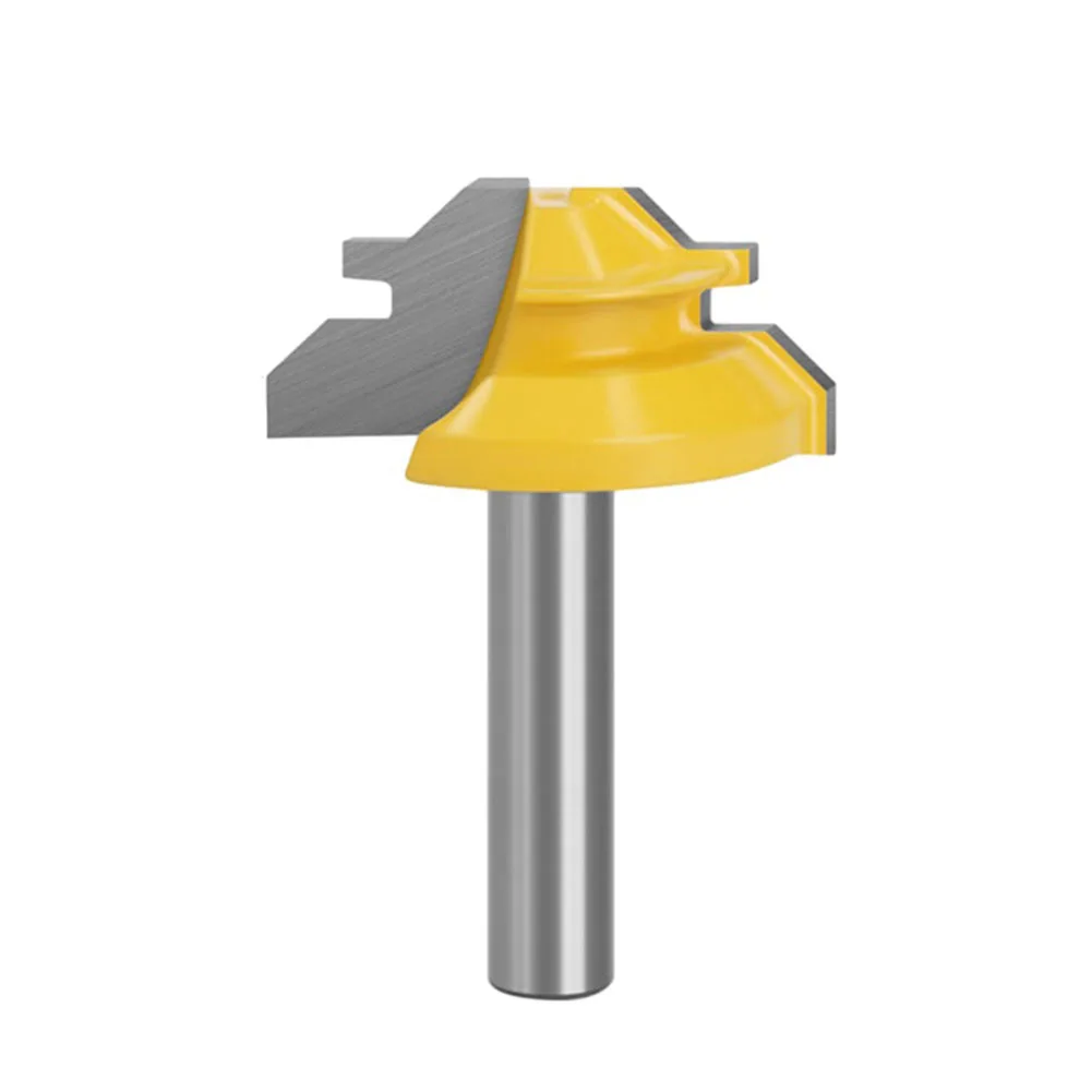 

Power Tools Lock Miter Metal Milling Cutter Tenon Woodworking Tool For Trimming MachineTemplate Pattern Router Bit