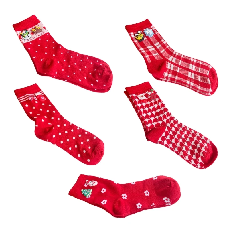 

Новинка 2024 года, рождественские носки, забавные новые носки до щиколотки, рождественские носки с героями мультфильмов, носки,