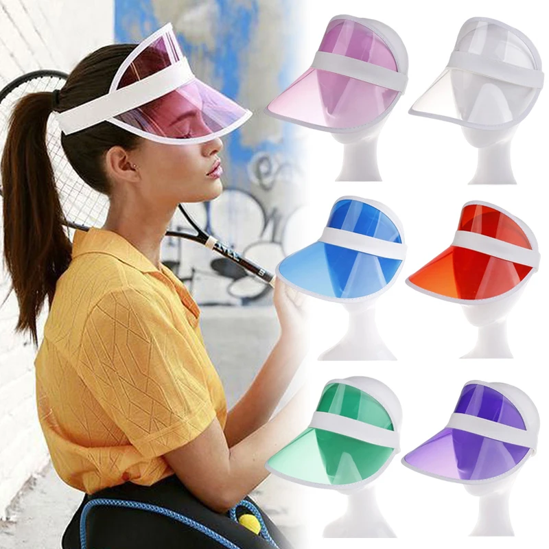 

PVC Transparent Anti UV Cap Baseball Cap Unisex Summer Plastic Sun Hats Women Men Casual Sport Empty Top Hat Adult Sunscreen
