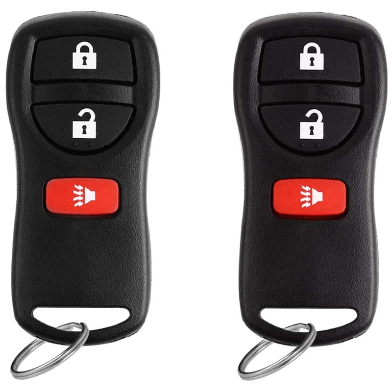 

2 ключа для Nissan Frontier Murano Quest NV Pathfinder Xterra Versa Автомобильный БЕСКЛЮЧЕВОЙ пульт дистанционного управления для KBRASTU15