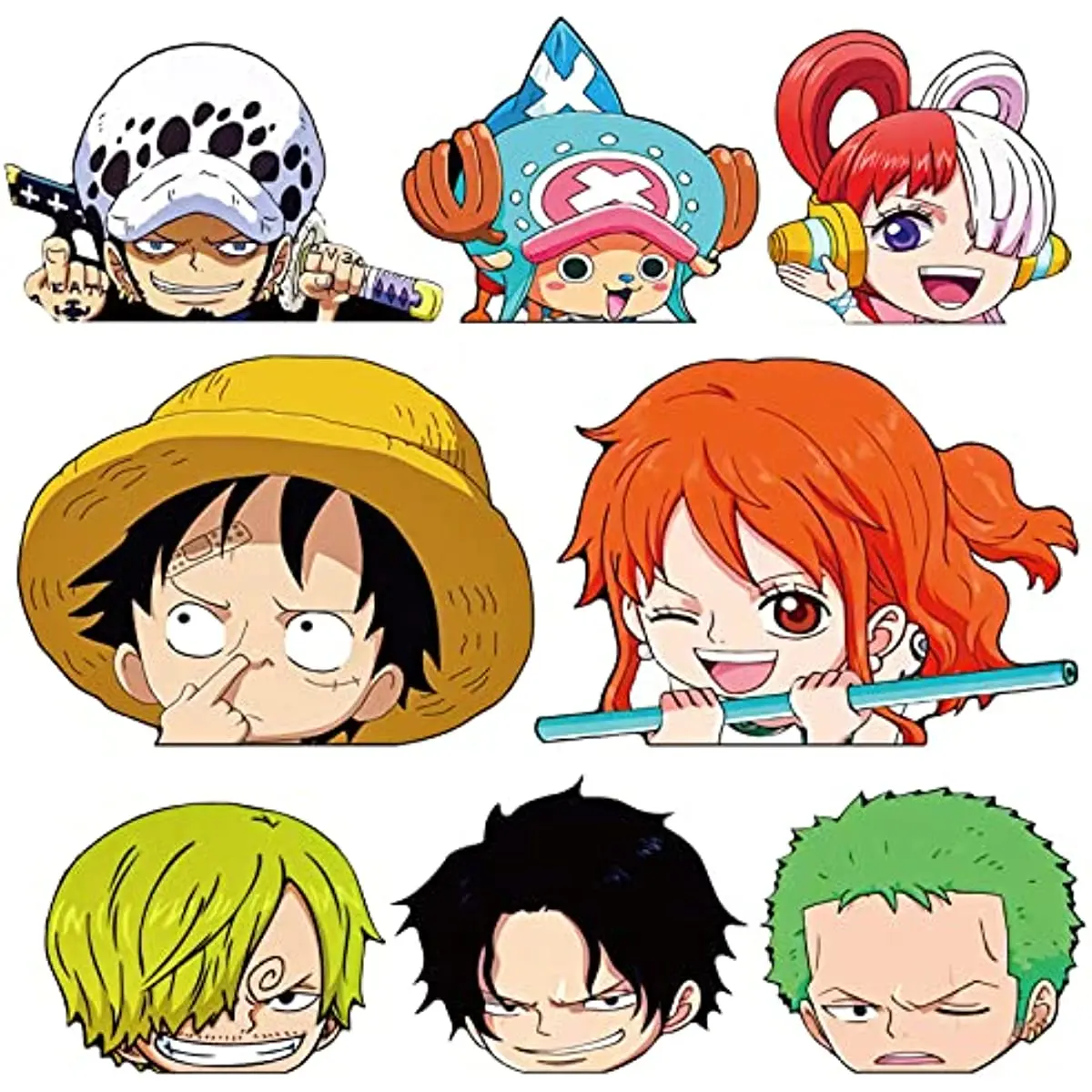 

One Piece Anime Sticker Car Decals for Motorcycle Trunk Wall Laptop Stickers for Waterproof Stickers Window PVC Stickers