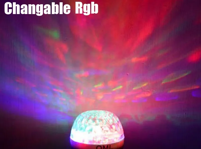 

2017 Горячая E27 AC85-265V RGB/белый/красный/синий/зеленый 1 Вт Светодиодный хрустальный шар этап светильник автоматический вращающийся светильник лазерного диско ди-джей вечерние праздничные танцевальные лампы