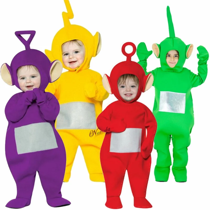 

Teletubbies Costume Kids Child Cosplay Dipsy Laa-Laa Po Tinky Winky Onesies Christmas Pajamas Pyjamas Anime Halloween Costume