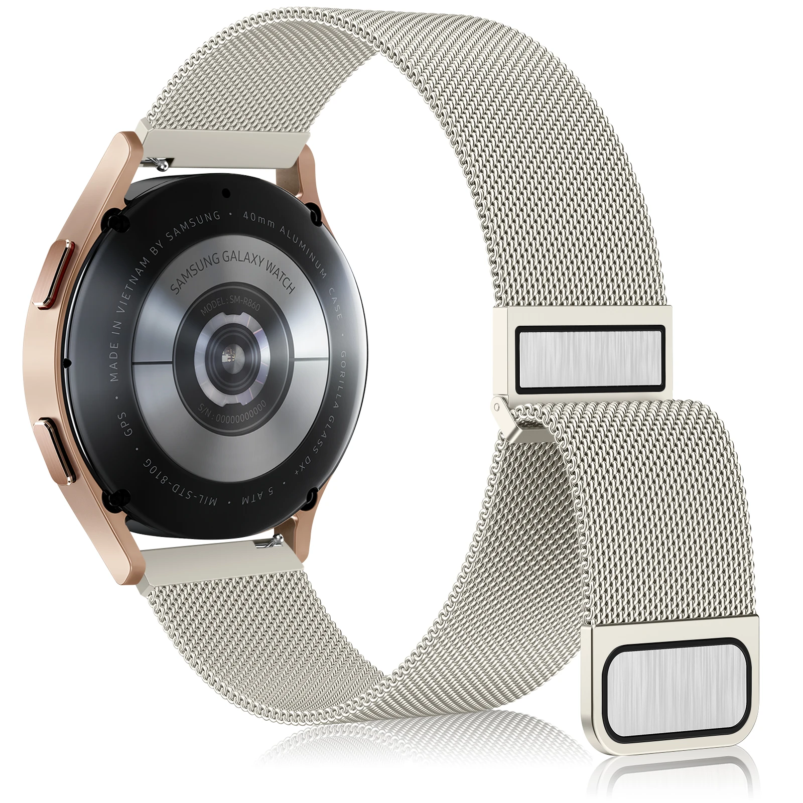 Фото Металлический магнитный ремешок 20 мм для Amazfit Active 2/GTS 4 2 Mini/GTS 3 4 2e, ремешок для Amazfit Bip 3 Pro/Bip U Pro/Bip S lite, браслет №3