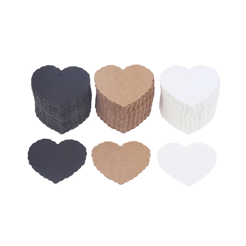 

50Pcs Kraft Paper Blank Message Cards Diy Gift Packing Decorative Cards Vintage Message Cards Garments Price Tags Hangtags