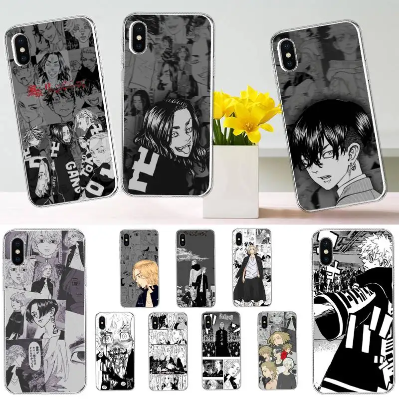 

Mikey Tokyo Avengers Revengers anime Phone Case Transparent soft For iphone 12 11 13 7 8 6 s plus x xs xr pro max mini