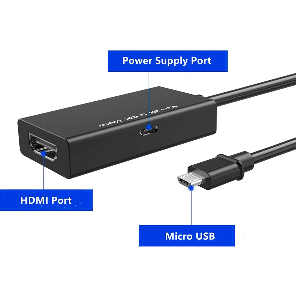 Micro USB к HDMI-совместимый кабель HD 1080P для Samsung HTC LG xiaomi2 Android HDMI конвертер Mirco