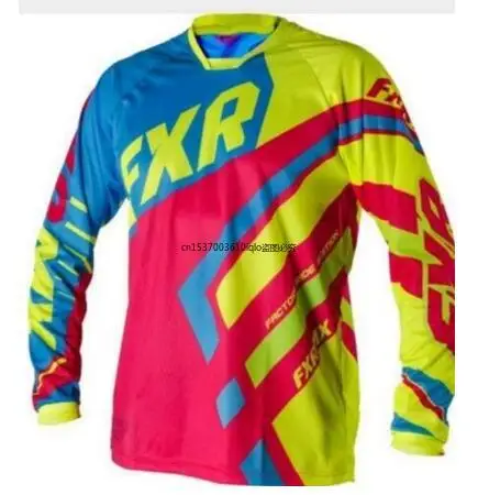 

2022 FXR DH Long Sleeve Track Jersey Motocross jersey mx downhill ropa mtb mountain bike Racing shirt Motor cross clothing