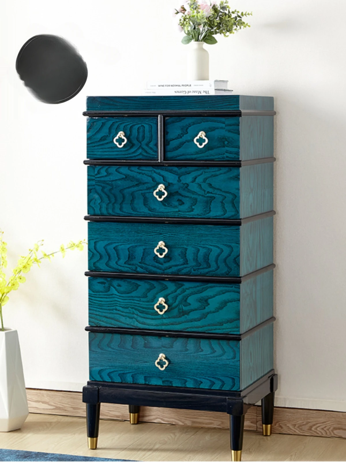 Шкаф для хранения из массива дерева простой шкаф гостиной