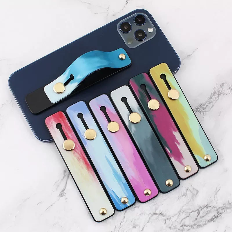 

Phone Grip Portable Telescopic Finger Strap Bracket Universal Silicone Phone Finger Ring Holder Grip Stand for iphone 12 huawei
