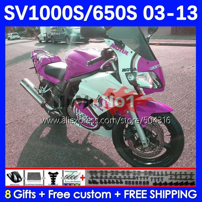 

Корпус для SV650S SV 650 S 1000 S 650 SV650 SV1000 S 26No.145 розовый в наличии SV1000S 2003 2004 2005 2006 08 09 10 11 12 13 обтекатель