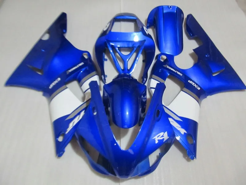 

4Gifts New ABS Motorcycle Fairing Kit Fit For YAMAHA YZFR1 98 99 YZF R1 1998 1999 YZF1000 yzfr1 Fairings Set Blue White