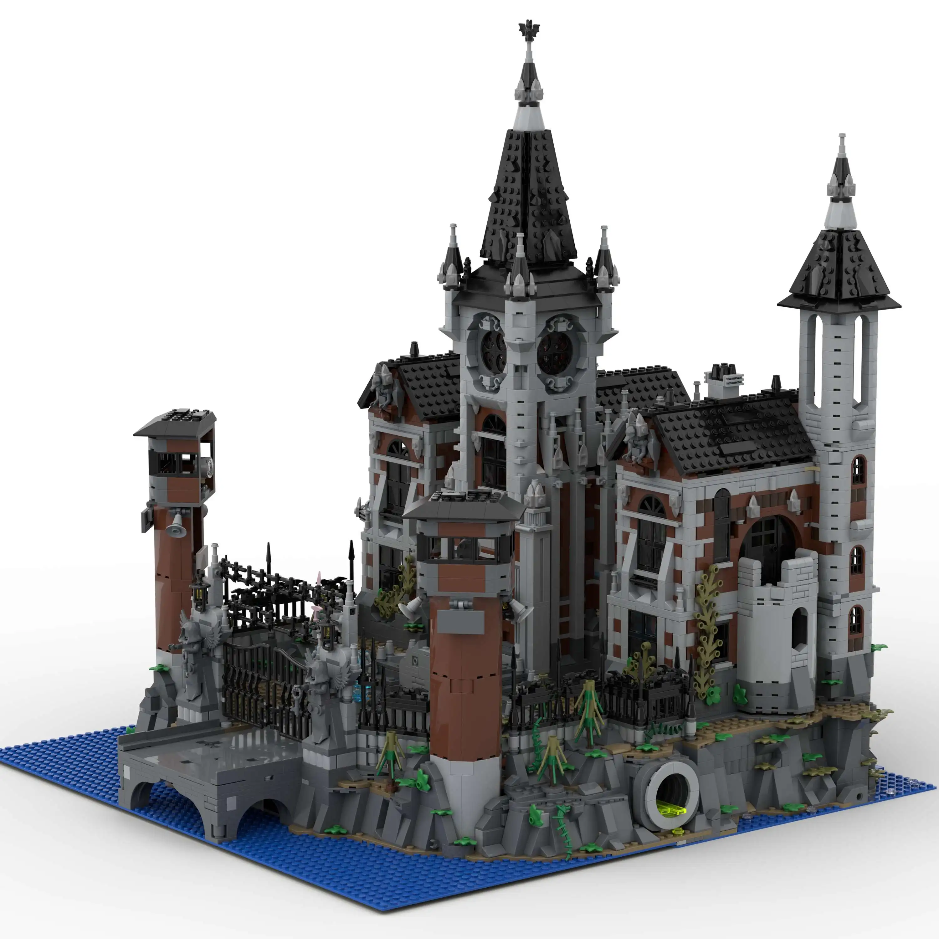 6755 шт. MOC набор строительных блоков для взрослых, модель строительного блока для психической больницы, городские игрушки с видом на улицу, наборы DlY, сборка (art.: 3920cfbcfe2e6) - 3920cfbcfe2e6