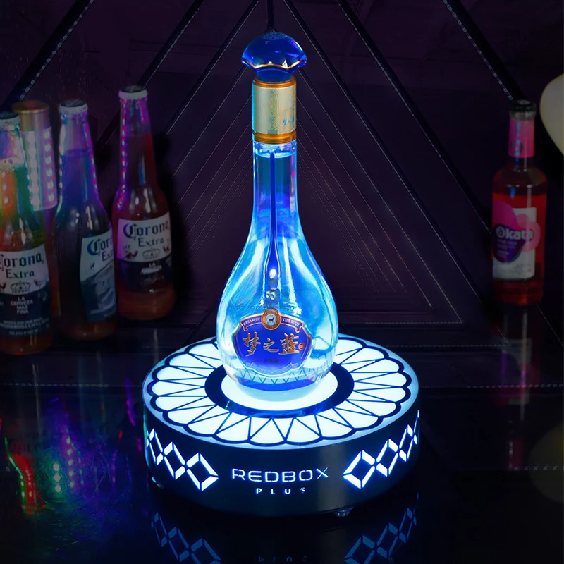 

Bar LED glowing wine seat nightclub creative personality spades A champagne wine rack KTV wine display stand base