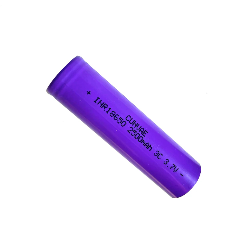 100pcs 3.7V 18650 ICR8650 2500mAh Rechargeable Battery 3C Discharge Rate Li-ion For Power Scooter battery on. 100 штук 3.7В 18650 ICR8650 2500мАч аккумулятор с возможностью перезарядки 3С скорость разряда литий-ионный для электроскутера.