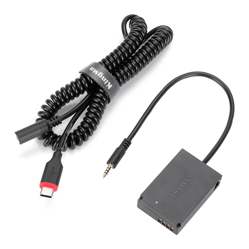 

LP-E12 Dummy Battery for M M2 M10 M50 100D PD Power Delivery Spring Adapter