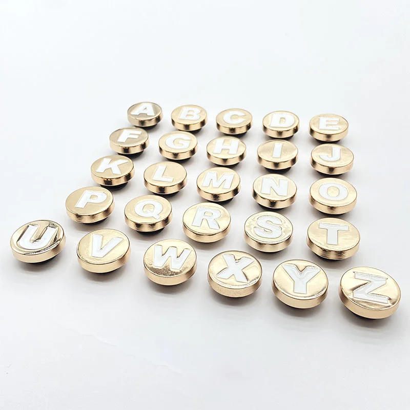 26Pcs Letters Series Shoes Charm Croc Sandals Accessories Shoe Accessories Croc Women's Men's Shoe Buckle Gifts