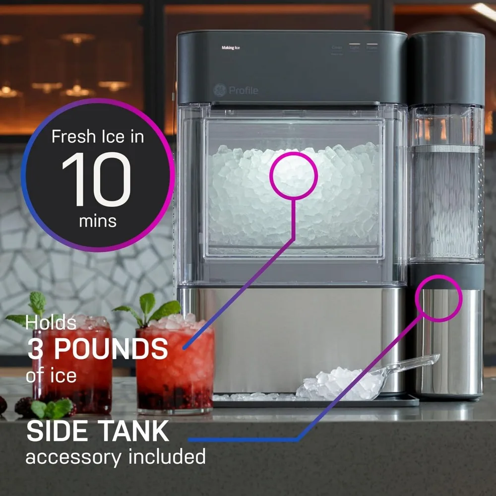 Opal 2.0 XL с резервуаром на 1 галлон жевательная хрустящая настольная льдогенератор