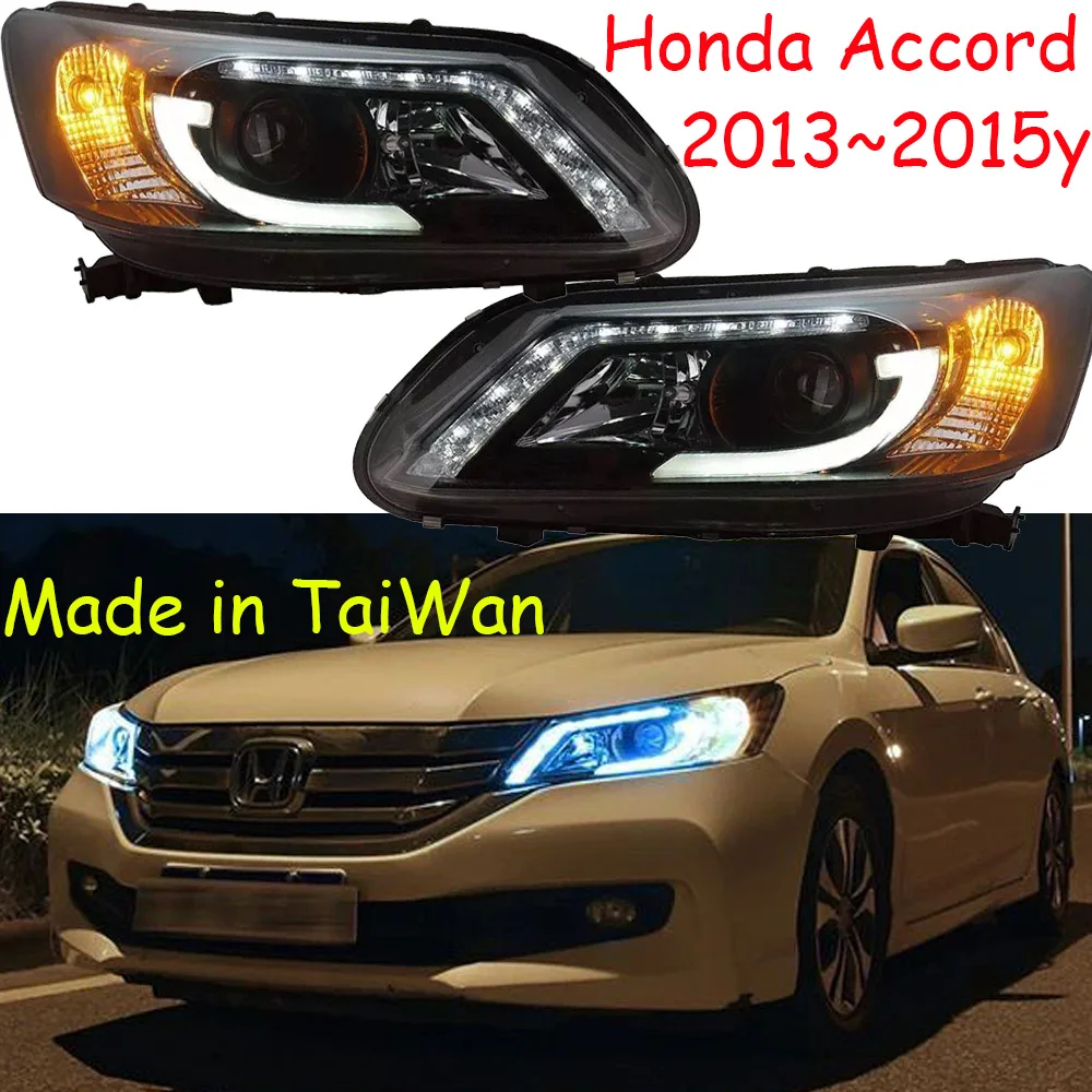 

Car Bumper Headlamp For Honda Accord Headlight 9th 2013~2015y LED DRL Car Accessories HID Xenon For Accord Fog Light
