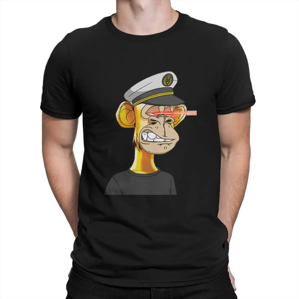 

Men T-Shirts Bored Ape Yacht Club #3749 Novelty Pure Cotton Tees Short Sleeve NFT Non Fungible Tokens T Shirt O Neck Clothing