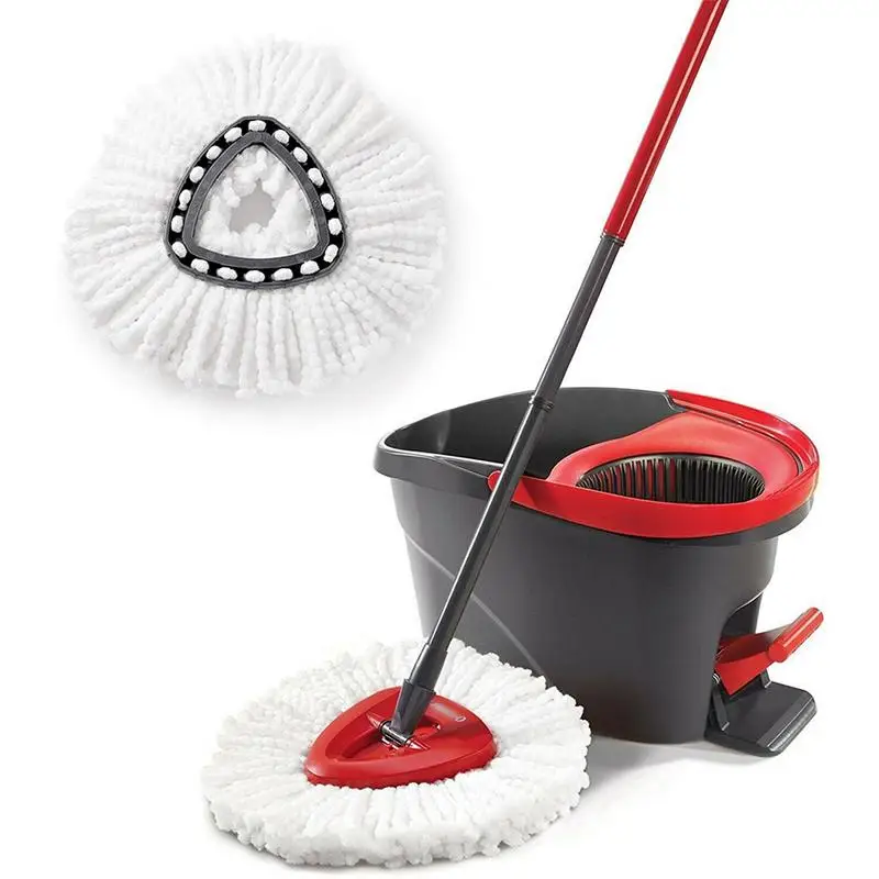 Vileda-mopa de microfibra Turbo 2 en 1, accesorio de repuesto para cabezal de fregona, herramientas de limpieza del hogar, fácil de escurrir y limpiar