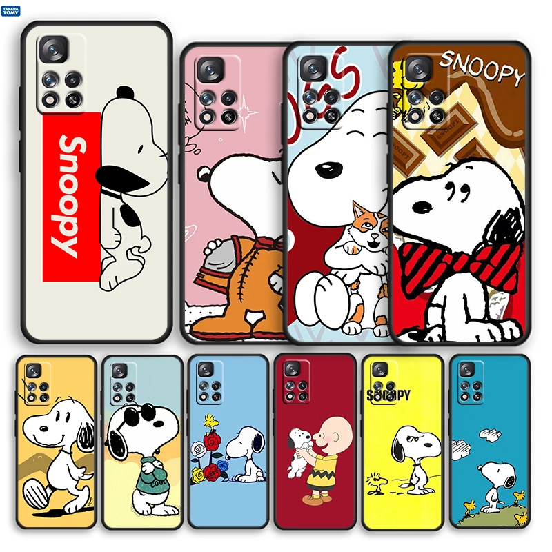 

Snoopy Cartoon Cute Dog For Xiaomi Redmi Note 11 10 11T 10S 9 9S 8 7 5G 4G Soft TPU Silicone Phone Case Cover Fundas Coque Capa