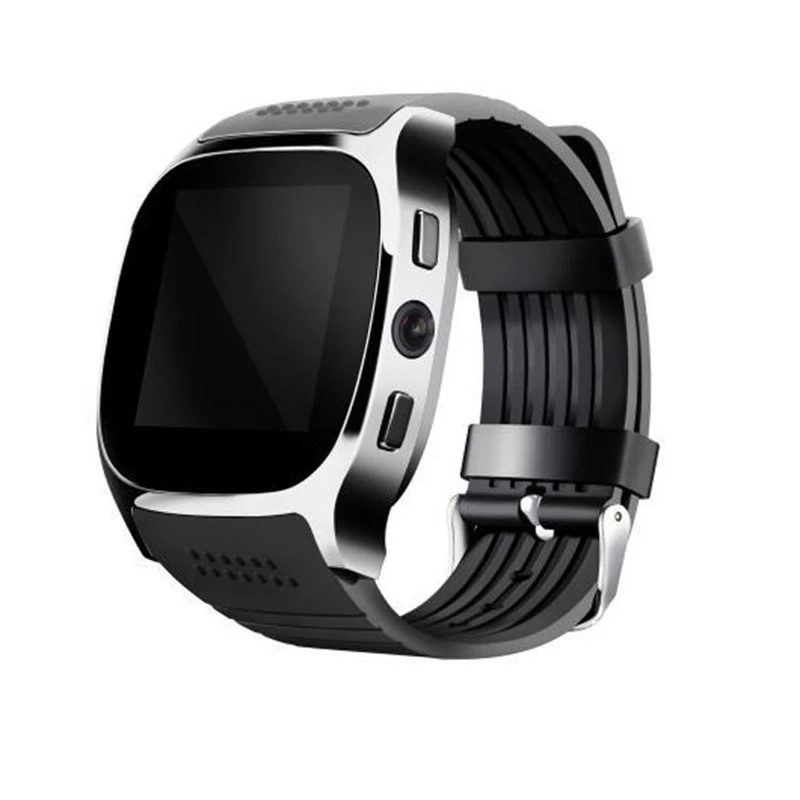T8 bluetooth smart card phone watch sports pedometer wearable android fully compatible with mp3 music |