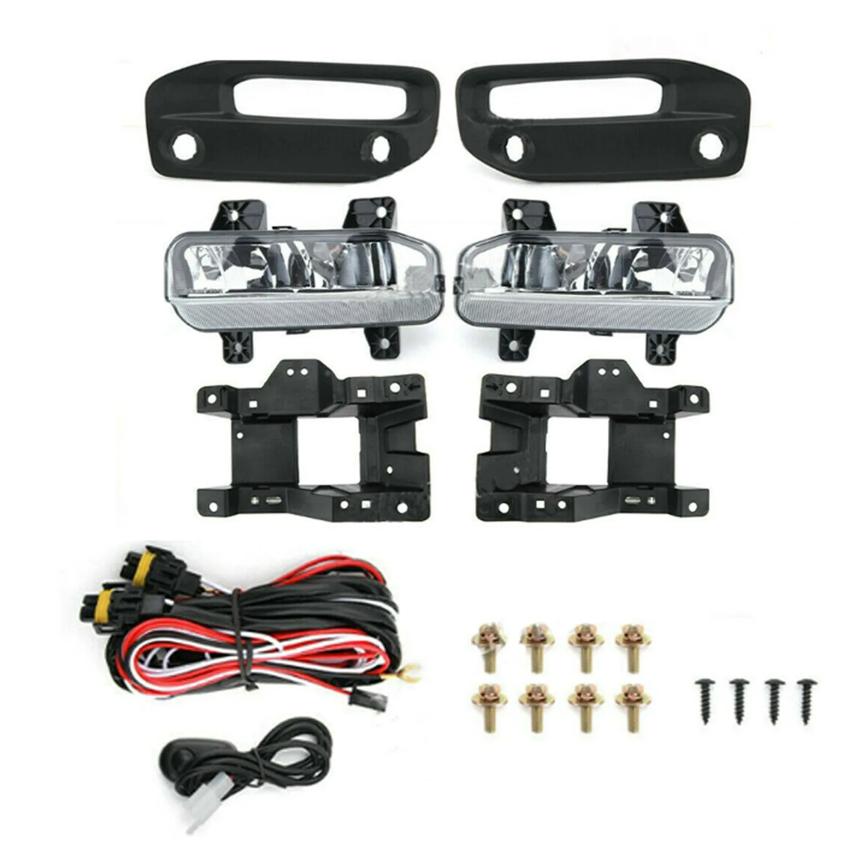 

Для 2019-2021 Ram 2500 3500 LED передний бампер противотумансветильник свет кронштейн провода переключатель лампы