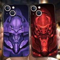 neon genesis evangelion eva phone case cover for iphone 12 13 pro max xr xs x iphone 11 7 8 plus se 2020 13 mini silicone shell