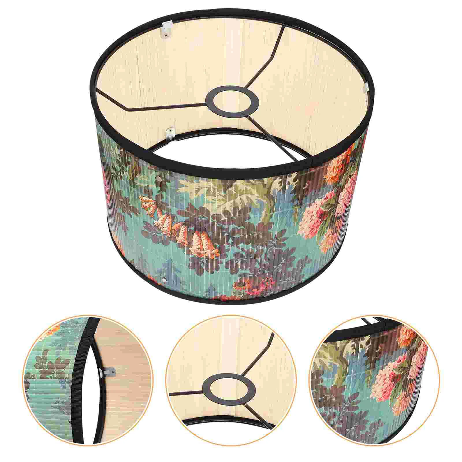 

Lampshade Dustproof Flowery Pattern Housewarming Gift Cover Household Accessory